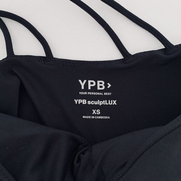 Abercrombie Fitch YPB SculptLux Romper XS One Shoulder Black Stretch Athletic - Picture 5 of 11